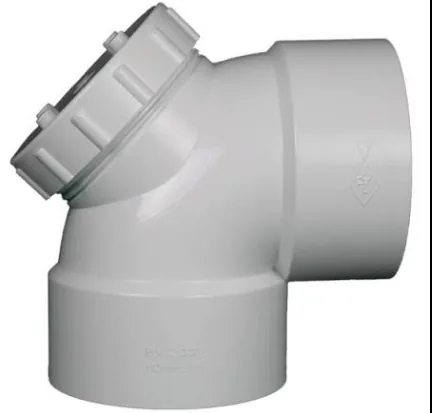 كوع UPVC بلاستيك الوصول قناة 90°